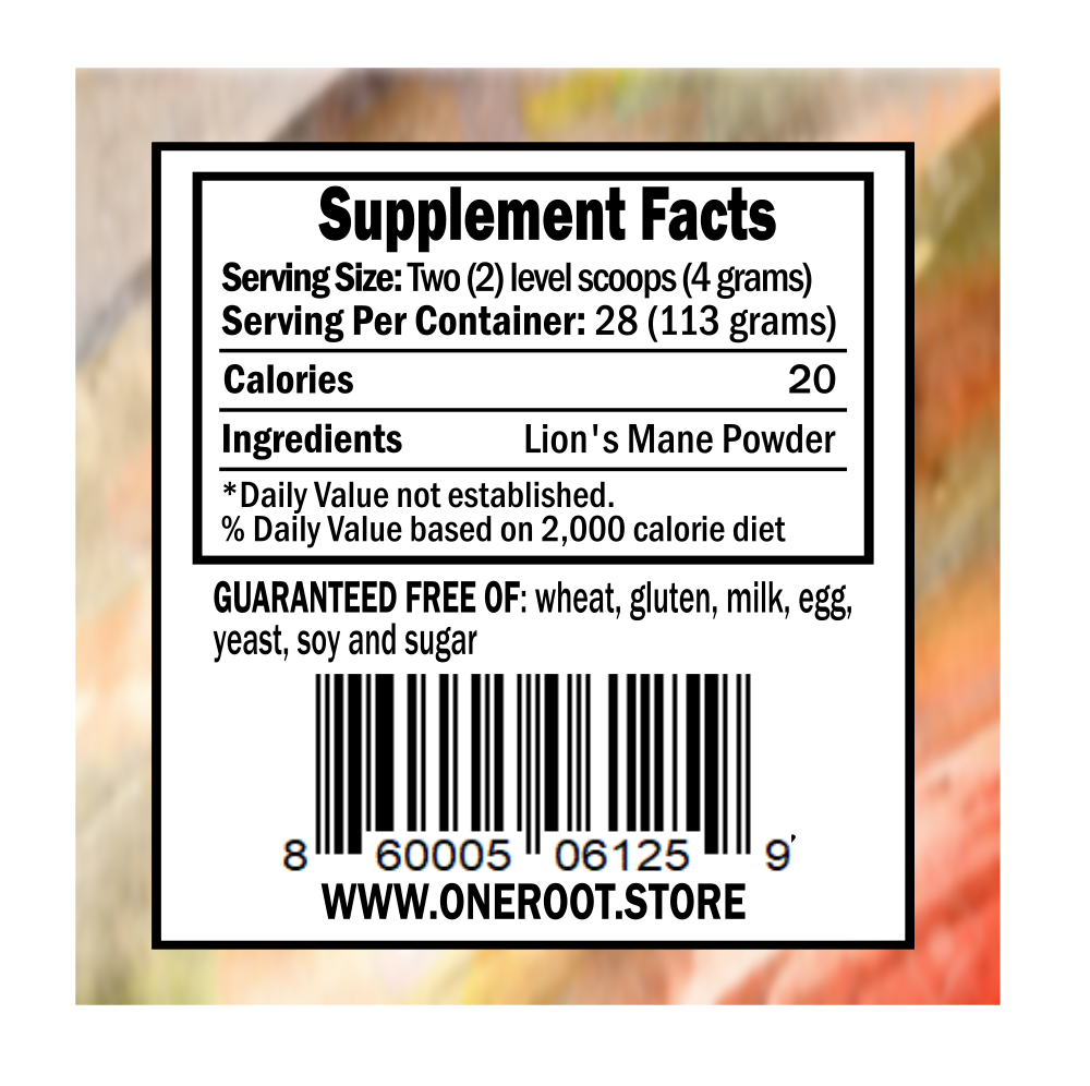 Lion's Mane Powder: 4oz
