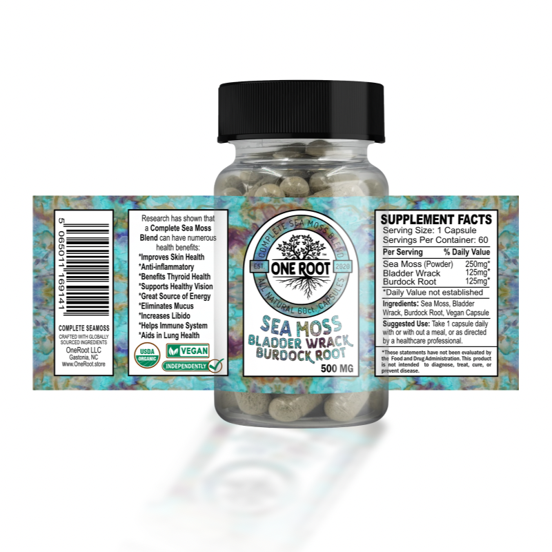 Complete Sea Moss Blend Capsules: 60ct