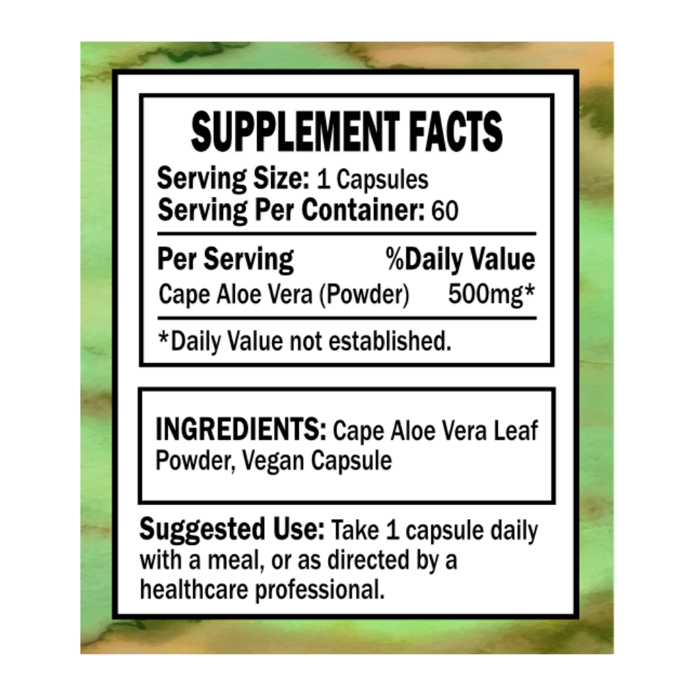 Cape Aloe Vera: 60ct