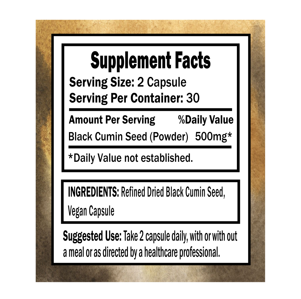 Black Seed Capsules: 60ct