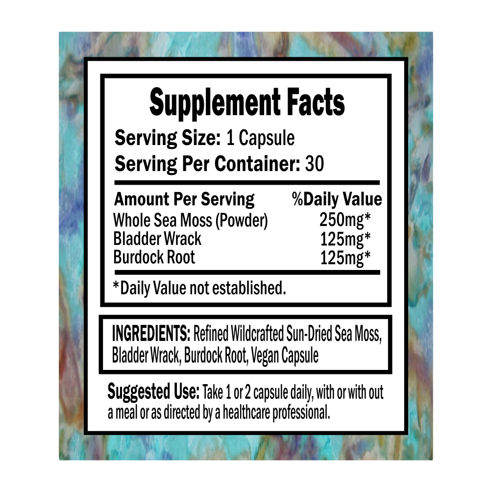 Complete Sea Moss Blend Capsules: 30ct