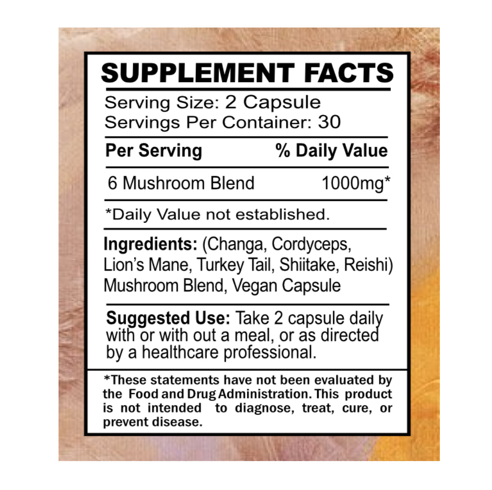 Complete Mushroom Blend Capsules: 60ct