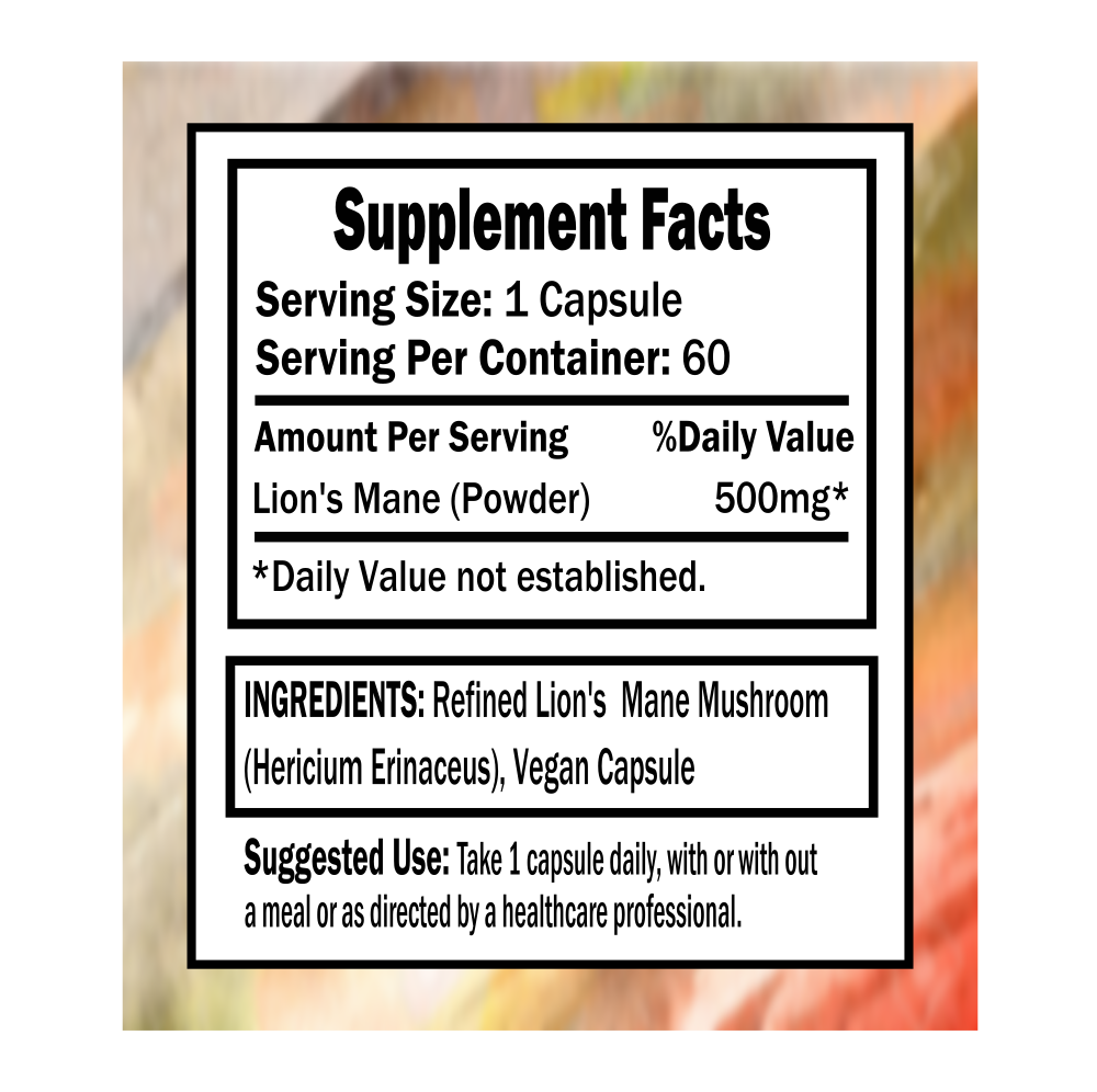 Lion's Mane Capsules: 60ct