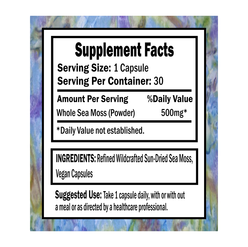 Sea Moss Capsules: 30ct