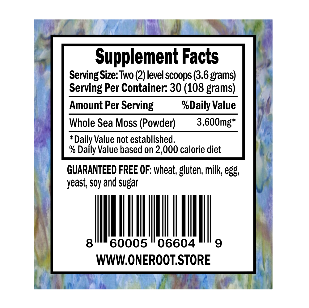Sea Moss Powder: 4oz