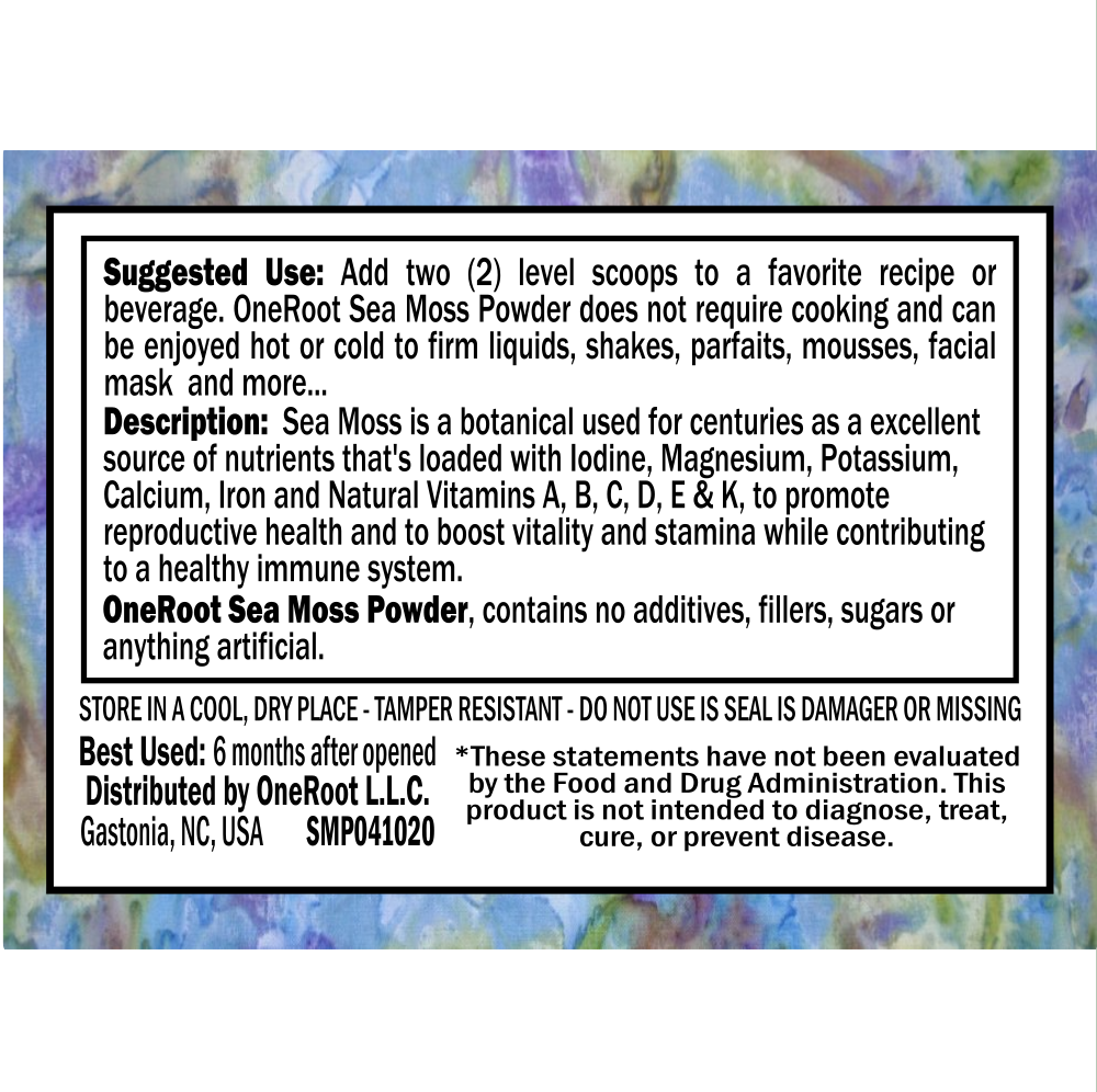 Sea Moss Powder: 4oz